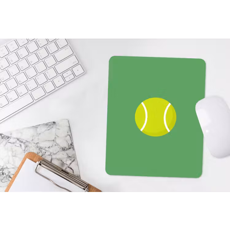 Mouse Pad - Ball - Yellow - Sports - Green - Illustration — 4