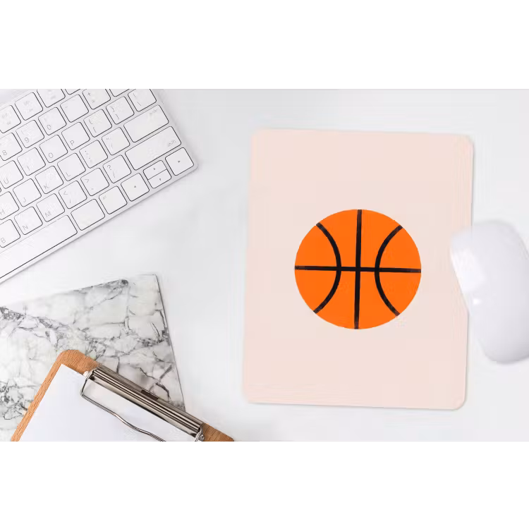 Mouse Pad - Basketball - Ball - Sports - Illustration - Orange — 4