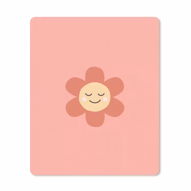Mouse Pad - Flowers - Cartoon - Child - Pink — 1