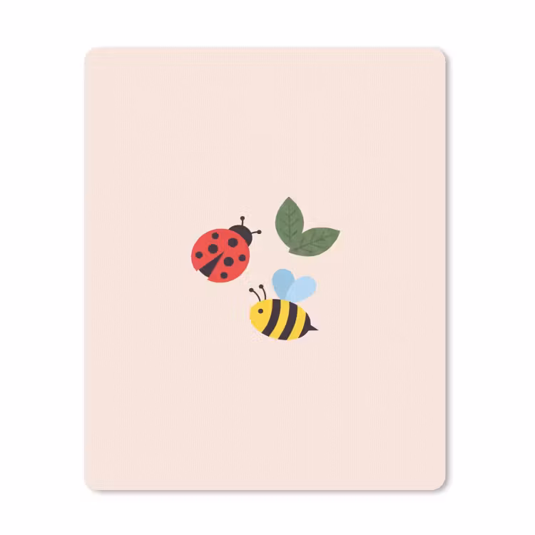 Mouse Pad - Insect - Leaf - Nature - Playful - Illustration — 1