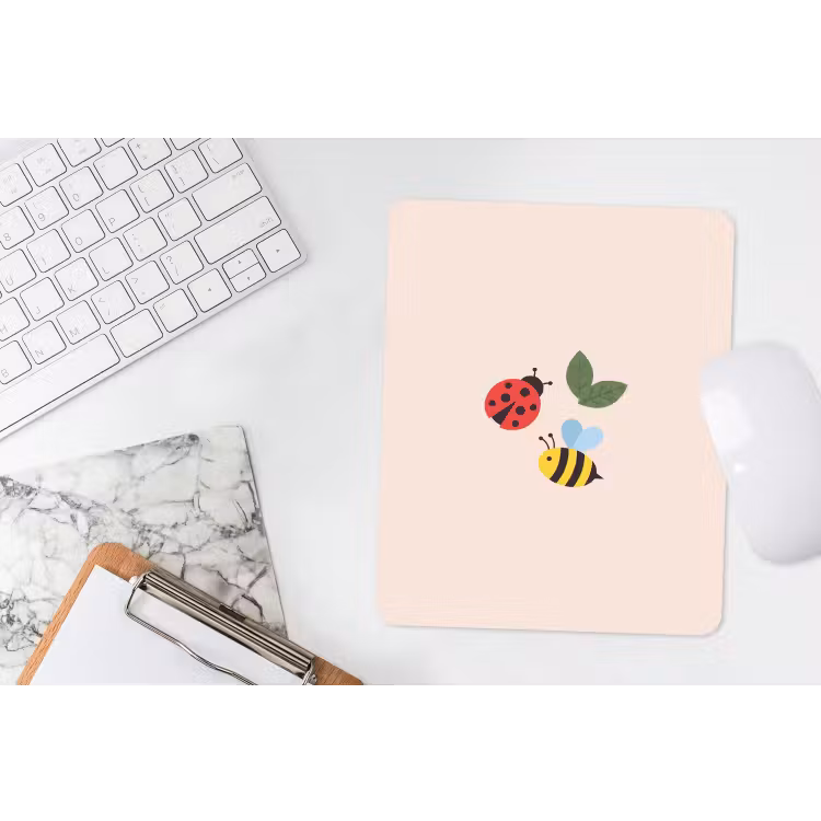 Mouse Pad - Insect - Leaf - Nature - Playful - Illustration — 4