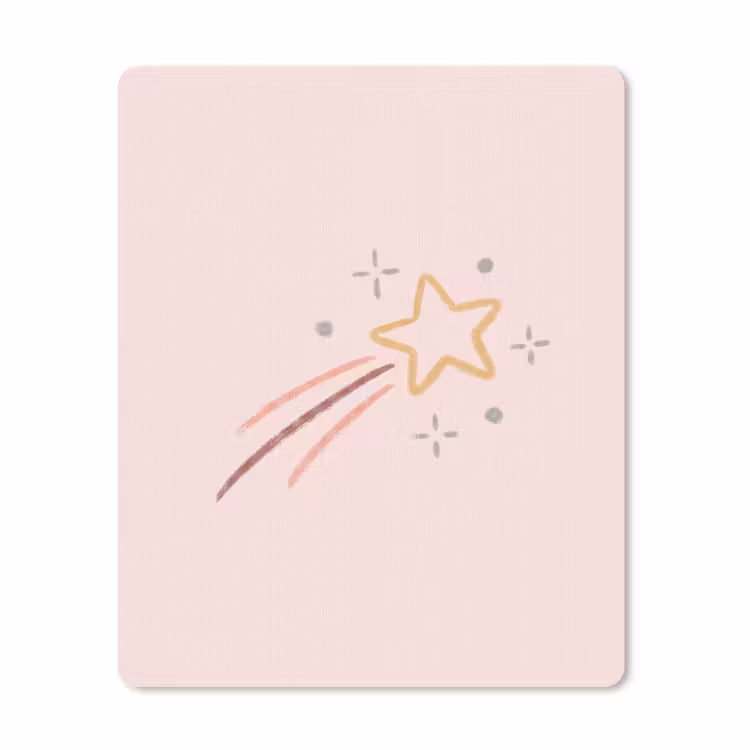 Mouse Pad - Star - Falling - Illustration - Pastel — 1