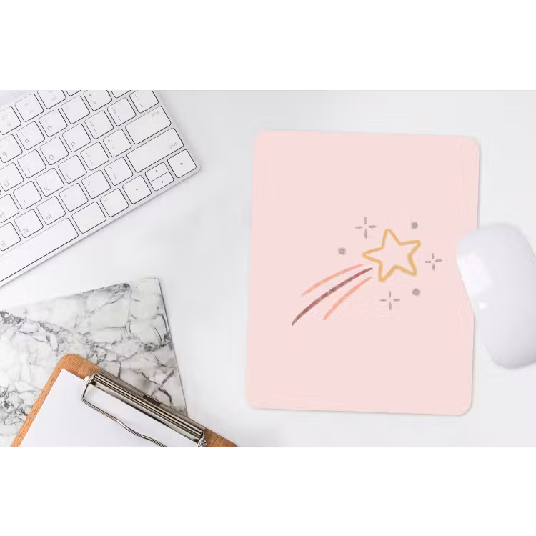 Mouse Pad - Star - Falling - Illustration - Pastel — 4
