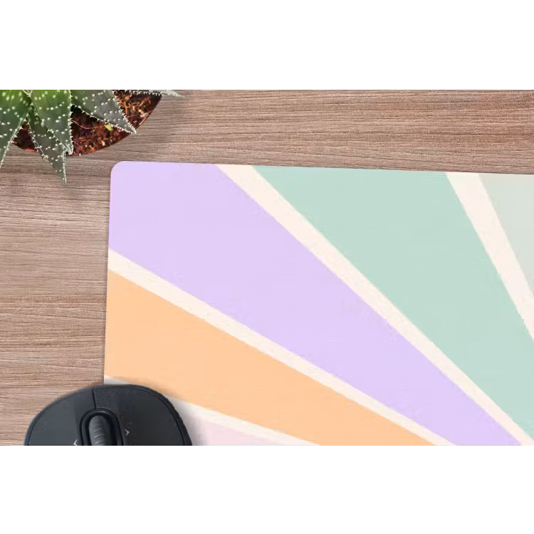 Mouse Pad - Sun - Rays - Cheerful - Colorful - Abstract — 5