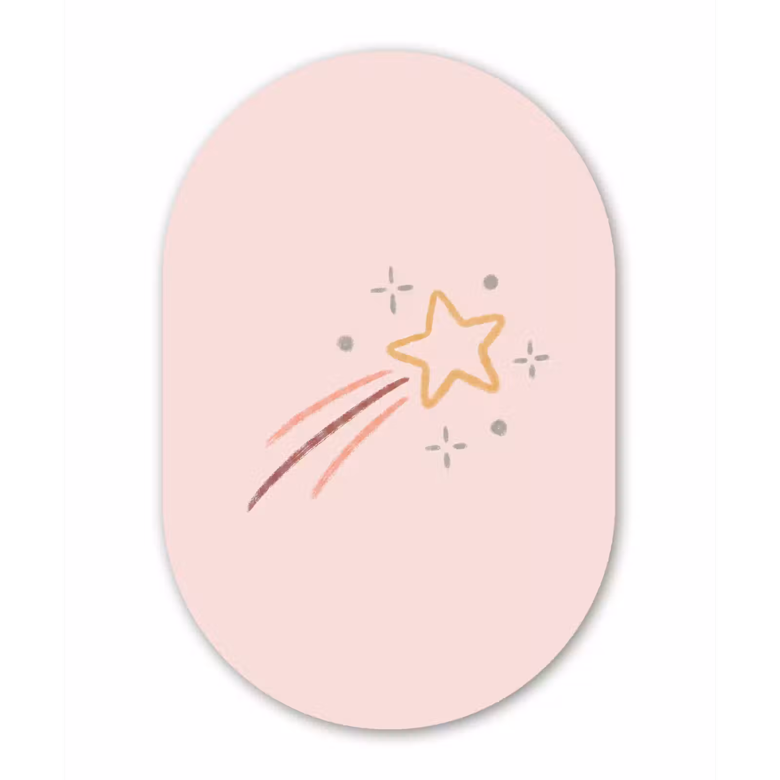Oval - Glass - Star - Falling - Illustration - Pastel — 1