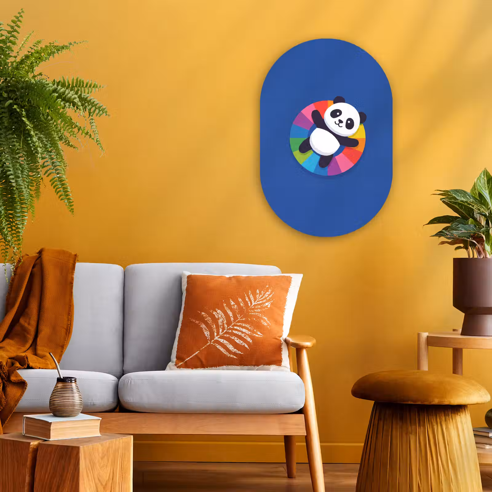 Oval - Plastic - Animals - Cartoon - Colorful - Modern - Playful — 1