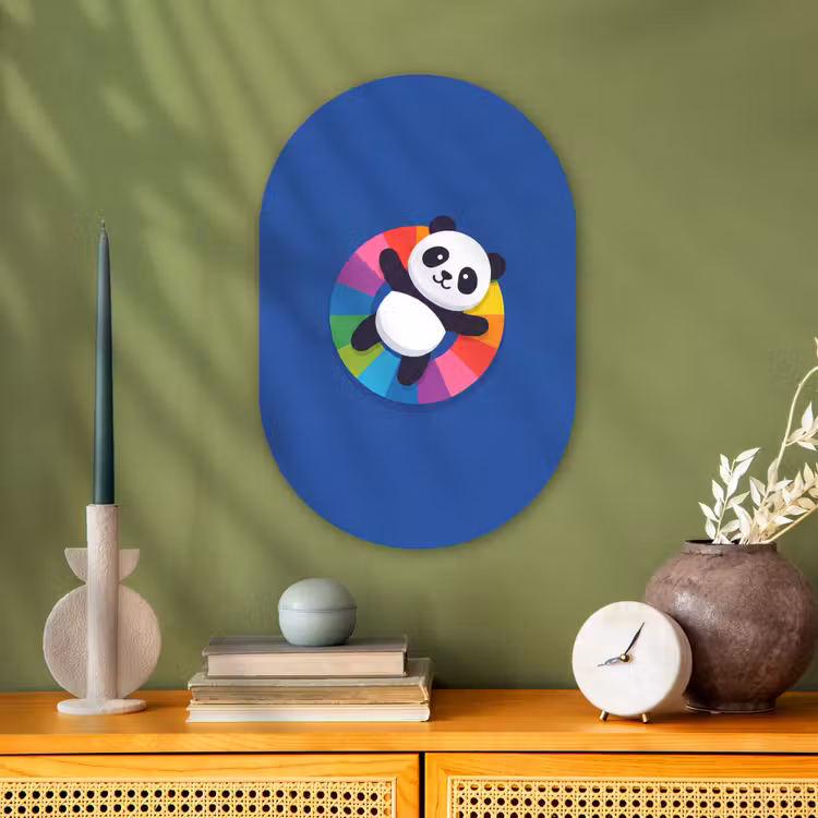 Oval - Plastic - Animals - Cartoon - Colorful - Modern - Playful — 2
