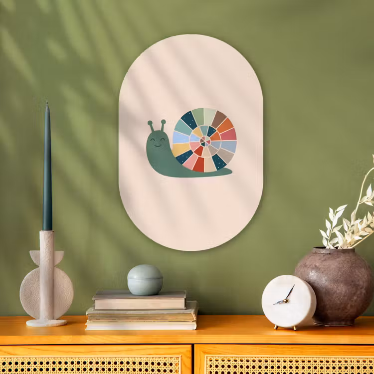 Oval - Plastic - Animals - Snail - Colorful - Illustration — 2