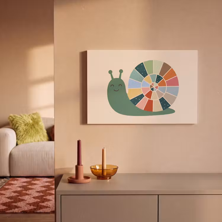 Canvas Print - Animals - Snail - Colorful - Illustration — 1
