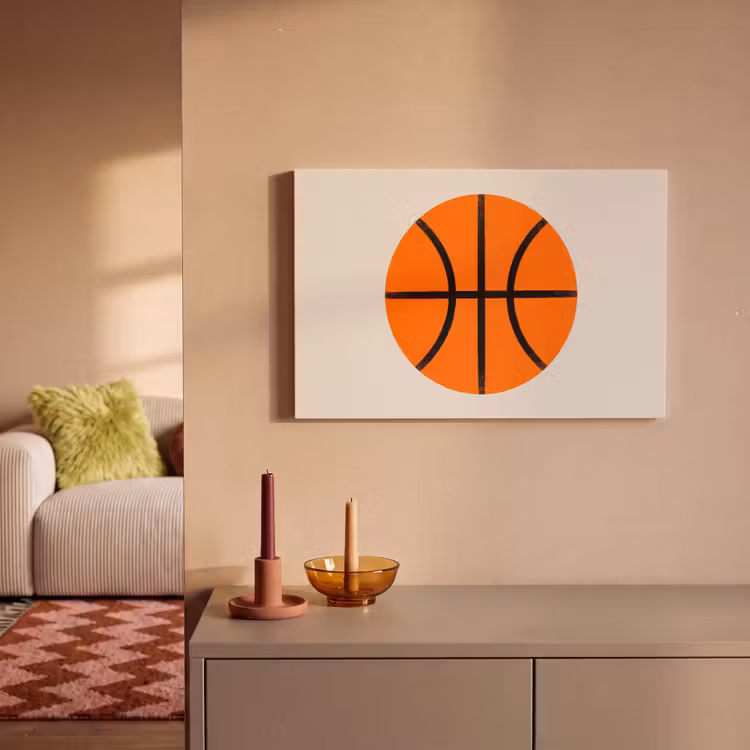 Canvas Print - Basketball - Ball - Sports - Illustration - Orange — 1