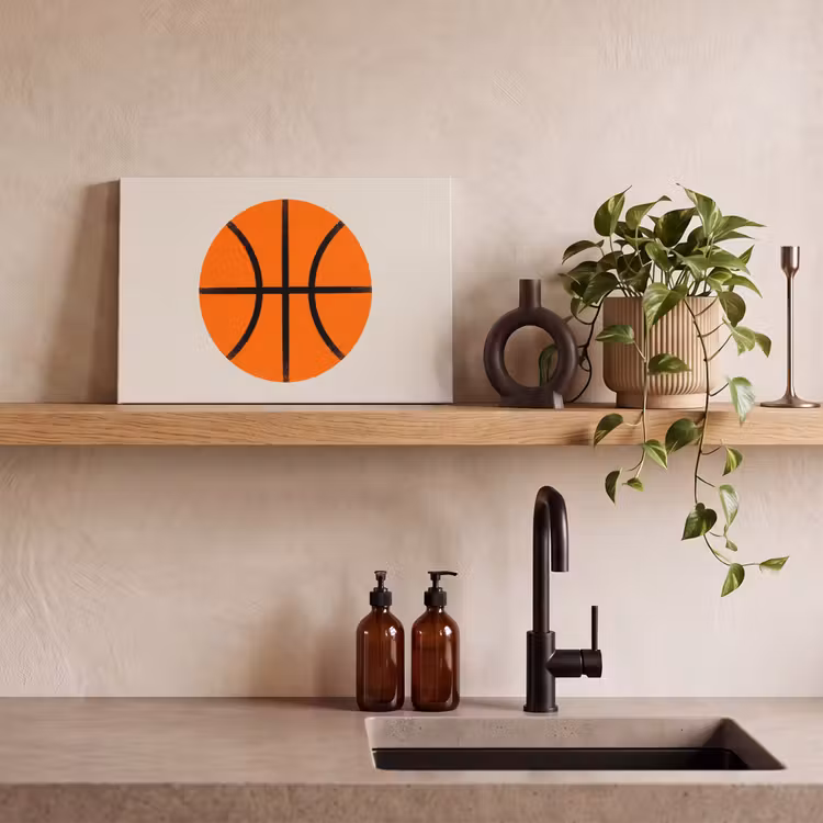 Canvas Print - Basketball - Ball - Sports - Illustration - Orange — 2