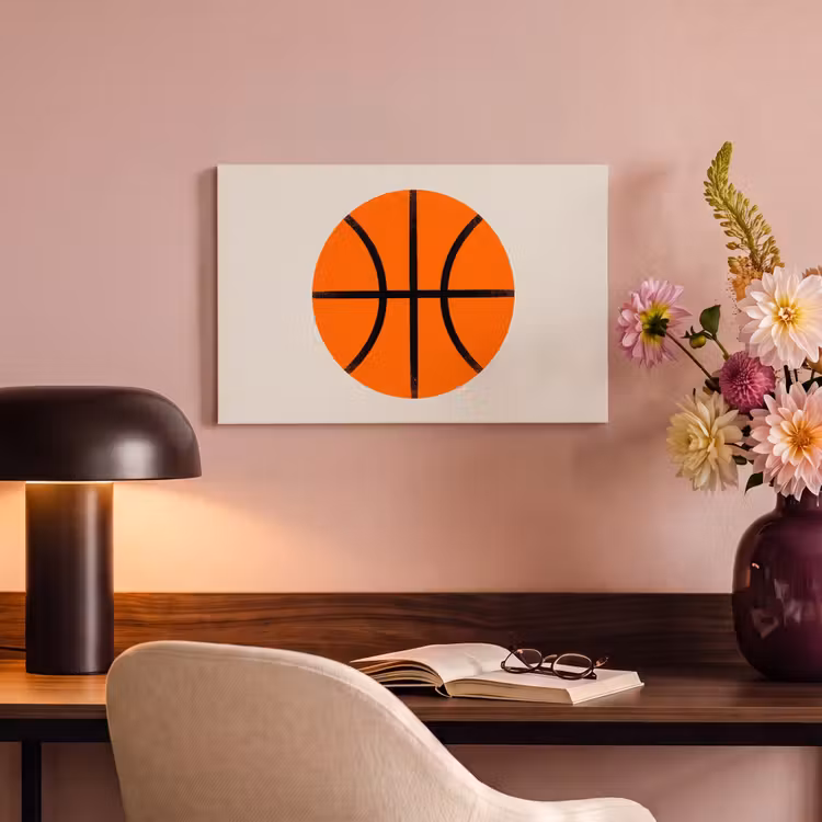 Canvas Print - Basketball - Ball - Sports - Illustration - Orange — 3