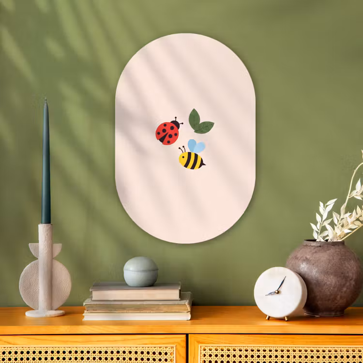 Oval - Plastic - Insect - Leaf - Nature - Playful - Illustration — 2