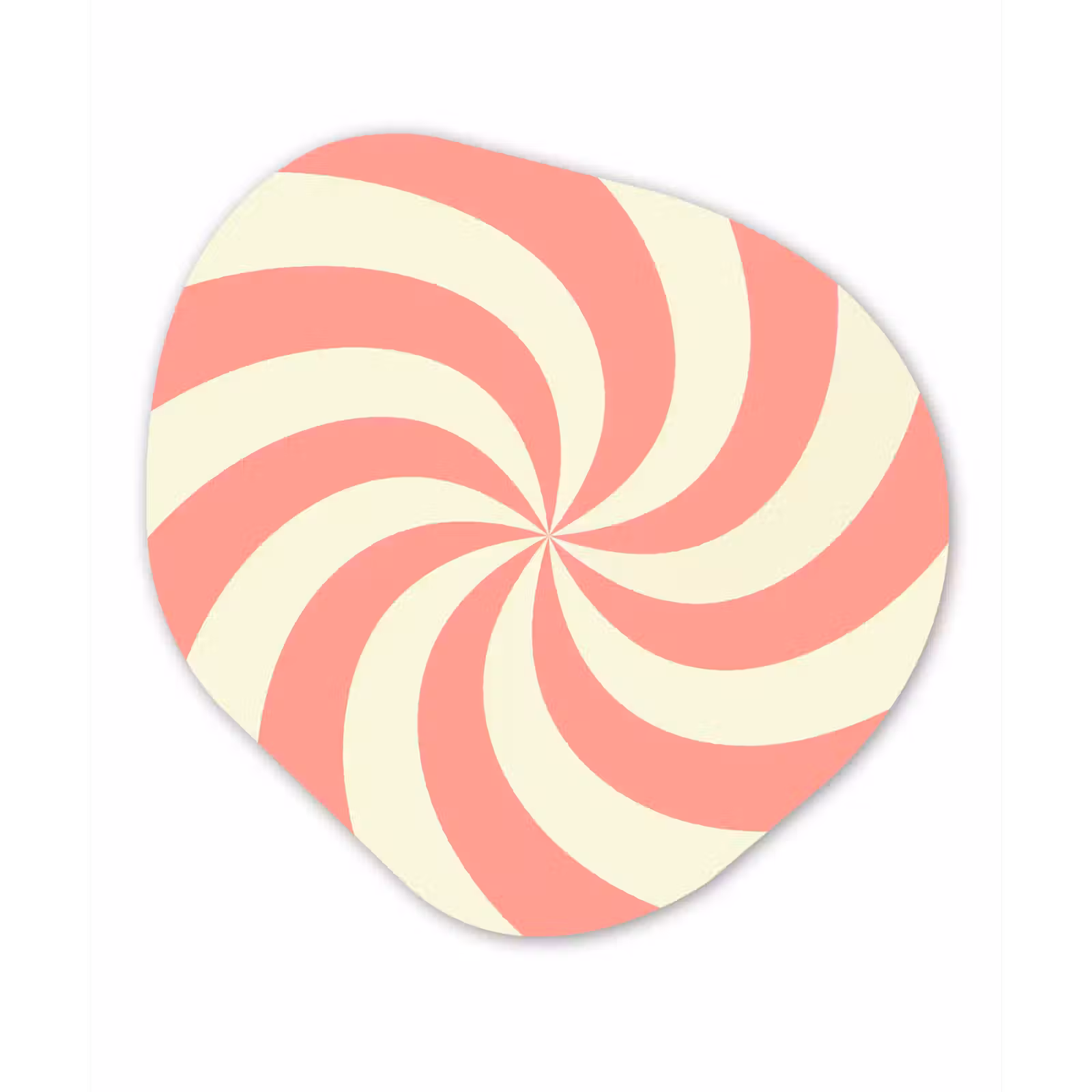 Organic - Glass - Spiral - Pattern - Abstract - Pink - Beige — 1