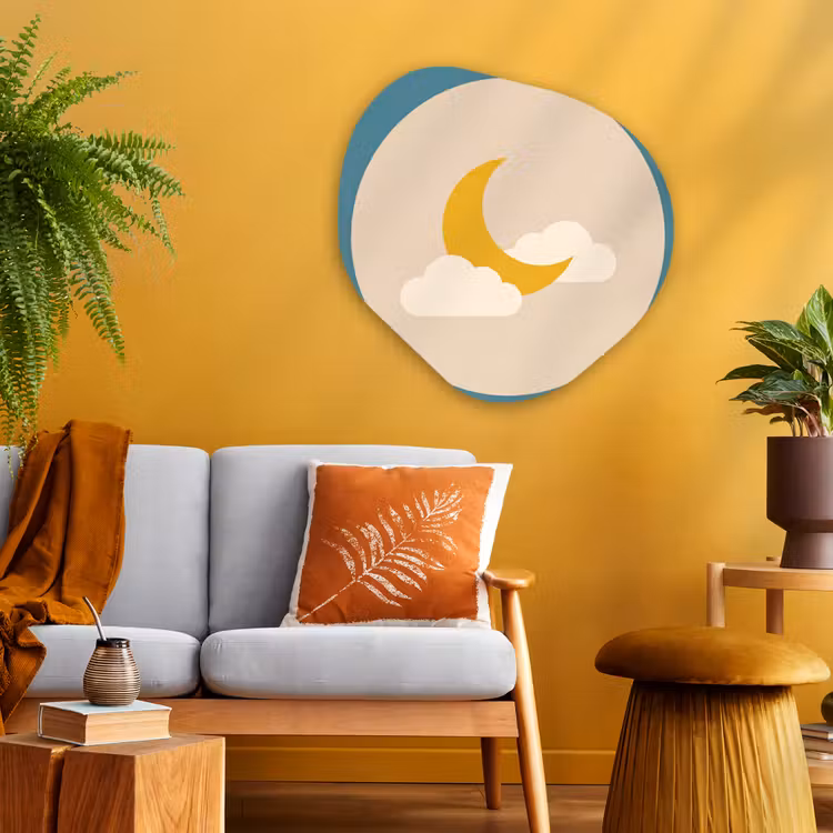 Organic - Glass - Moon - Clouds - Nature - Abstract - Yellow — 3