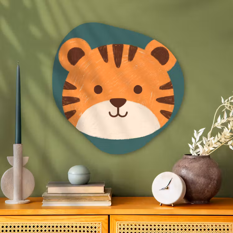 Organic - Glass - Animals - Head - Orange - Illustration - Modern — 2