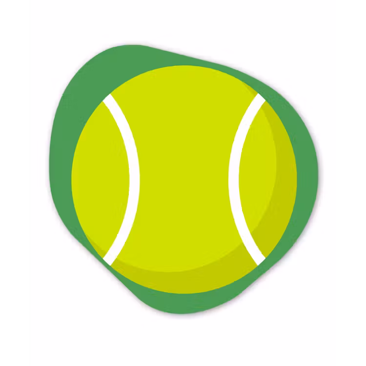 Organic - Glass - Ball - Yellow - Sports - Green - Illustration — 1