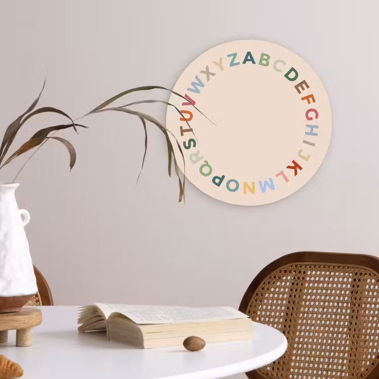 round wall art - Alphabet - Circle - Educational - Playful - Colorful — 4