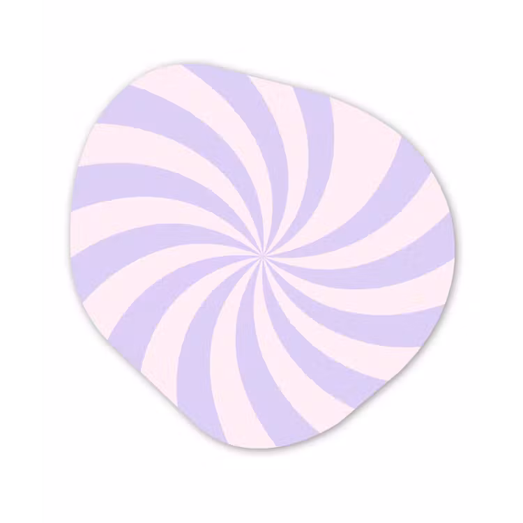 Organic painting - Aluminum -. Pattern - Spiral - Abstract - Modern - Purple-Pink — 1