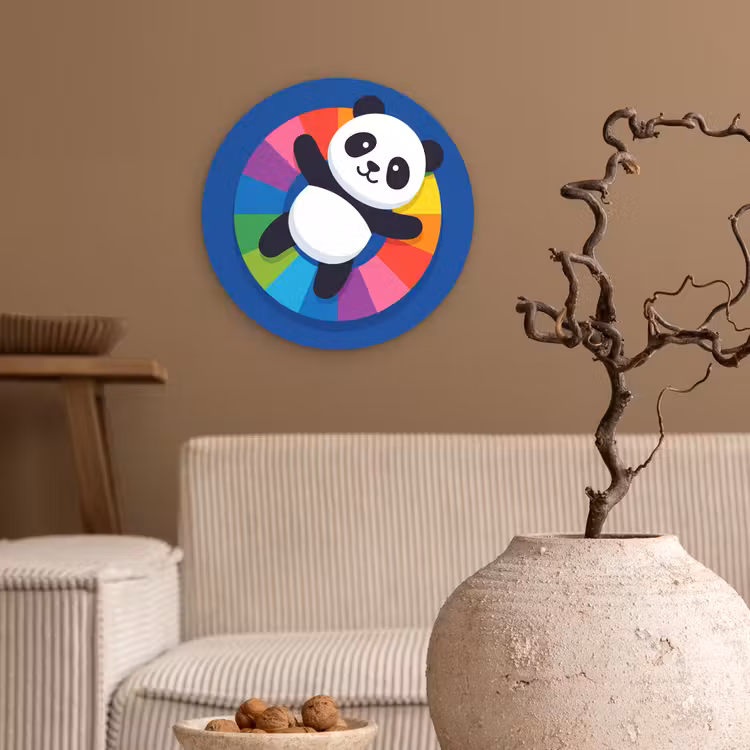 round wall art - Animals - Cartoon - Colorful - Modern - Playful — 2
