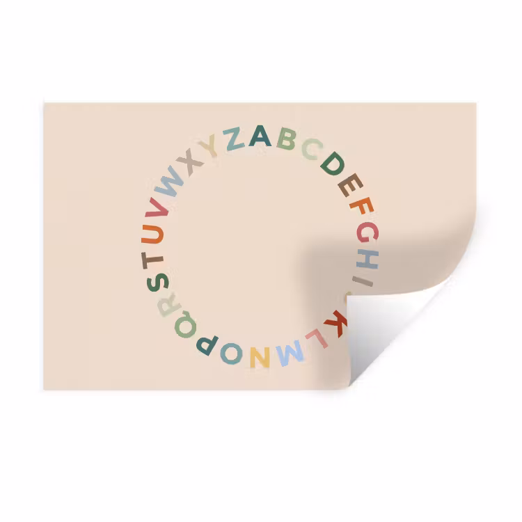 Wall Sticker - Alphabet - Circle - Educational - Playful - Colorful — 1