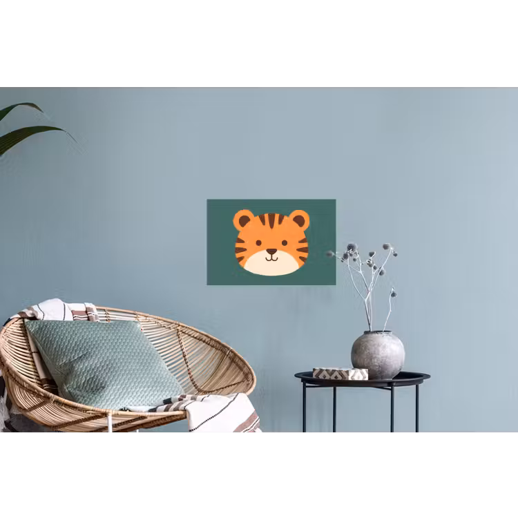 Wall Sticker - Animals - Head - Orange - Illustration - Modern — 4