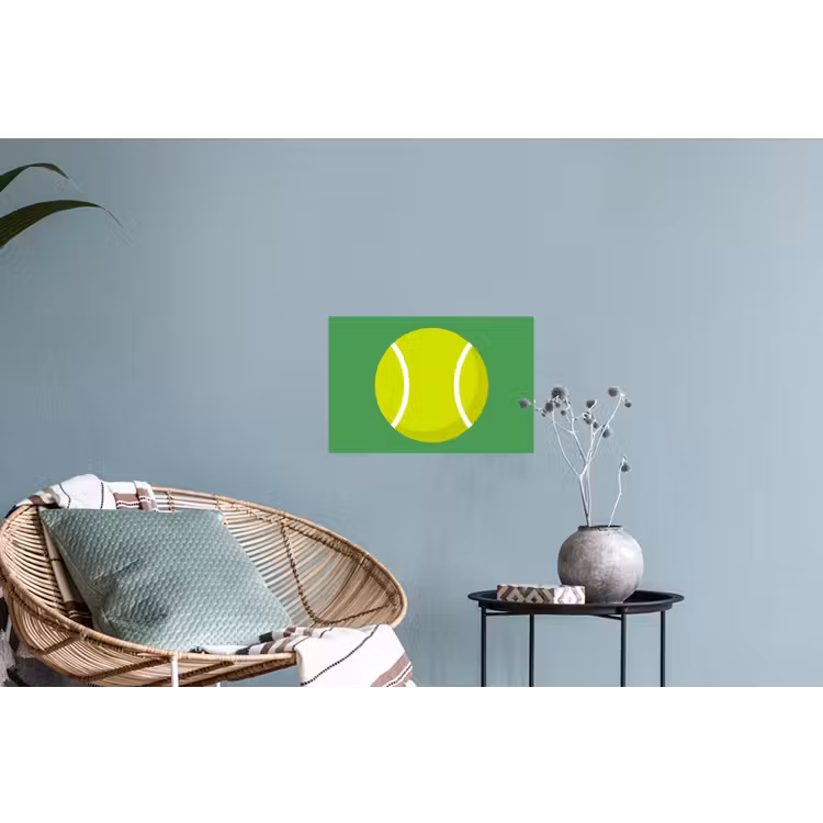Wall Sticker - Ball - Yellow - Sports - Green - Illustration — 4