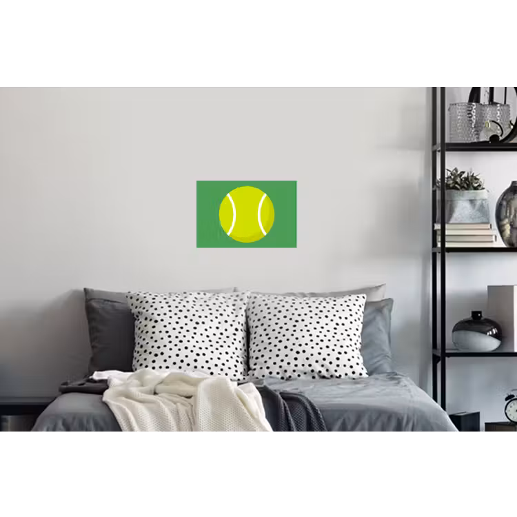 Wall Sticker - Ball - Yellow - Sports - Green - Illustration — 5