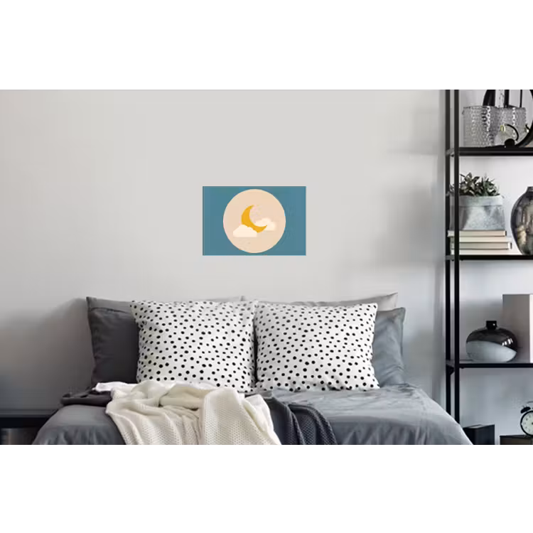 Wall Sticker - Moon - Clouds - Nature - Abstract - Yellow — 5