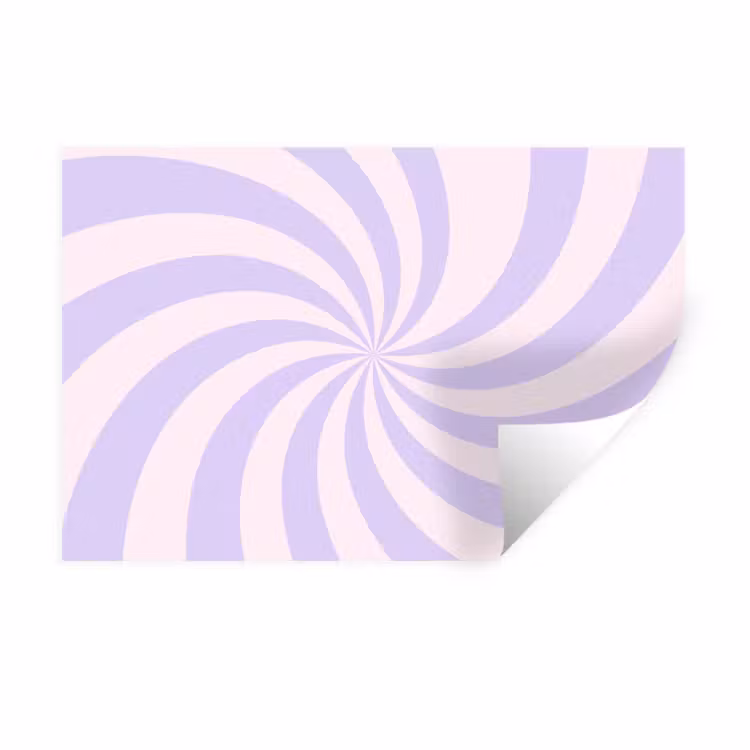 Wall Sticker - Pattern - Spiral - Abstract - Modern - Purple-Pink — 1