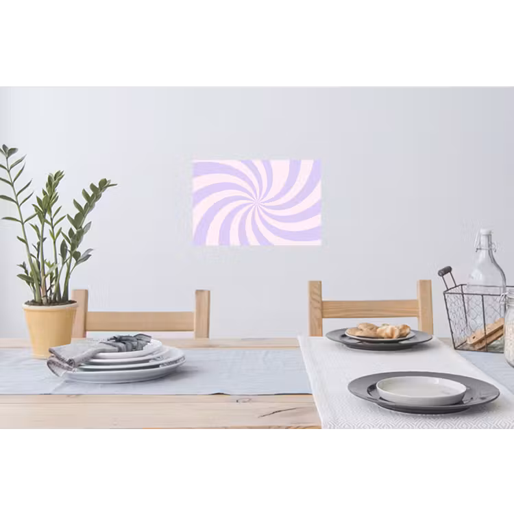 Wall Sticker - Pattern - Spiral - Abstract - Modern - Purple-Pink — 3