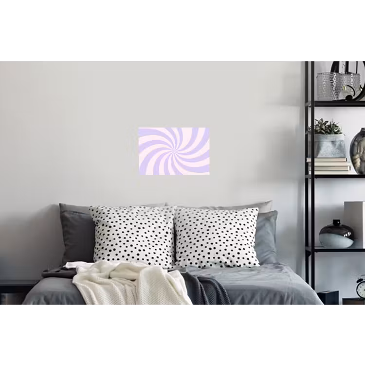 Wall Sticker - Pattern - Spiral - Abstract - Modern - Purple-Pink — 5
