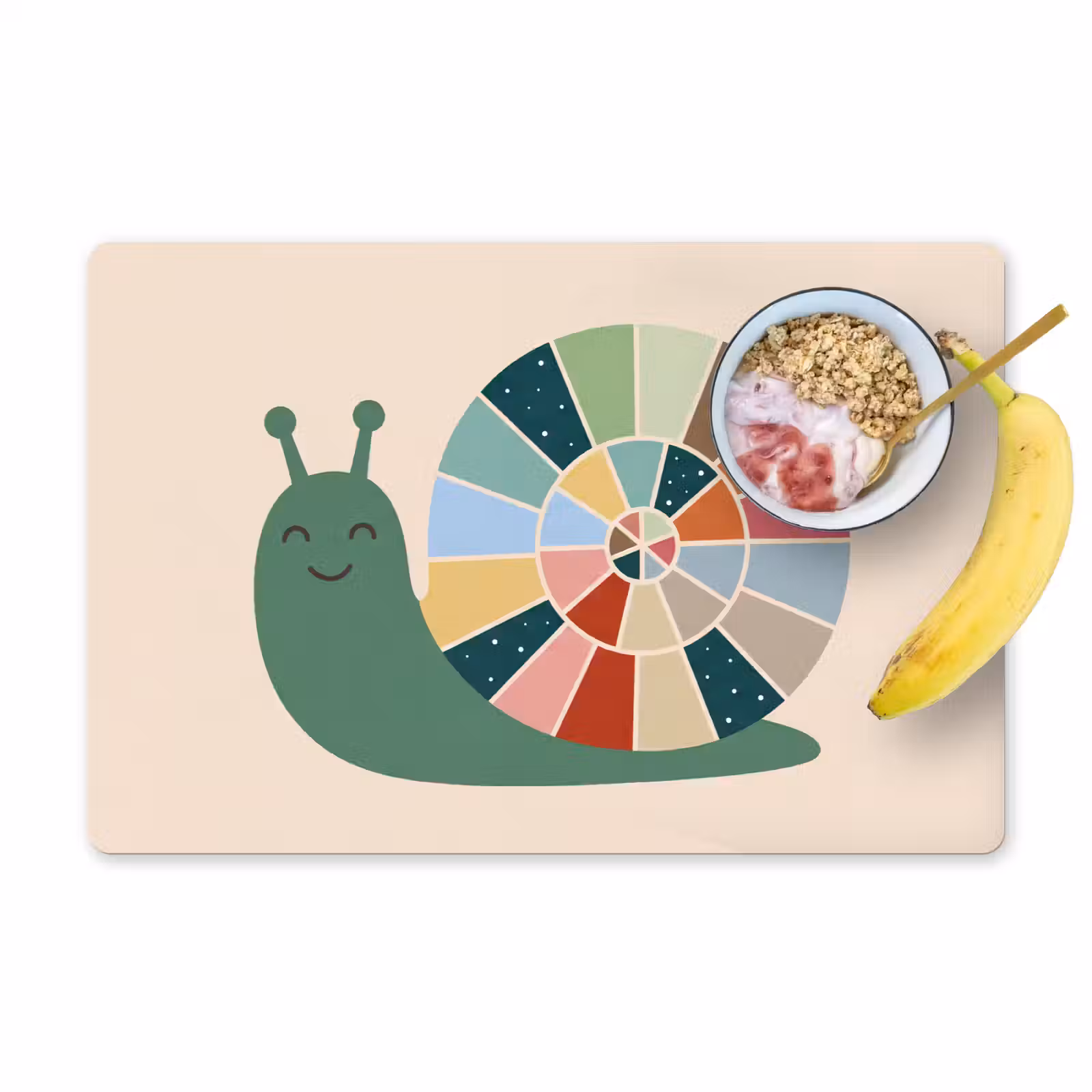 Placemat - 6 pieces - Animals - Snail - Colorful - Illustration — 1