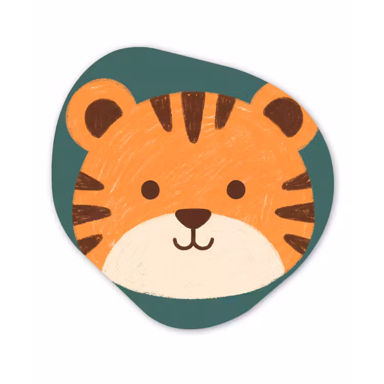 Organic - Forex - Animals - Head - Orange - Illustration - Modern — 1
