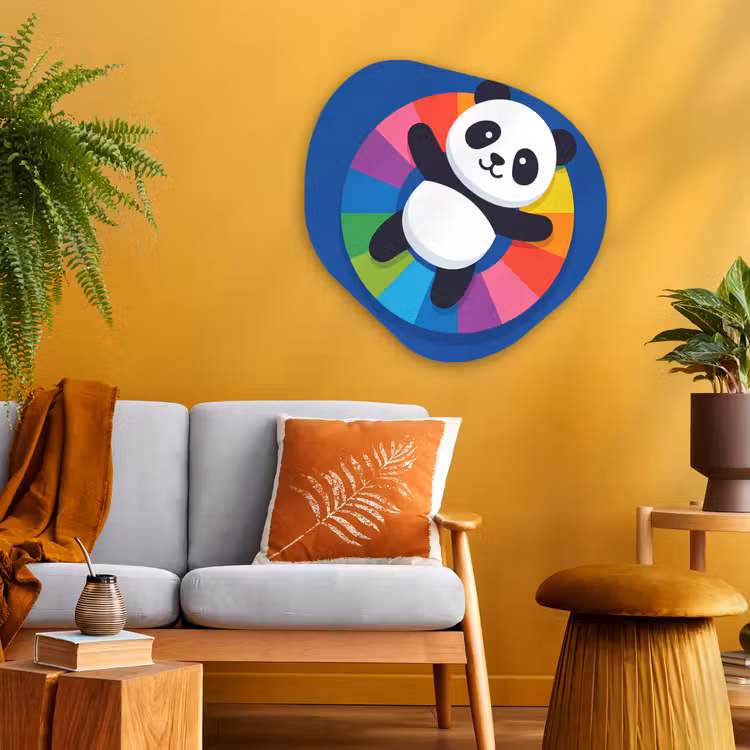 Organic painting - Aluminum -. Animals - Cartoon - Colorful - Modern - Playful — 3