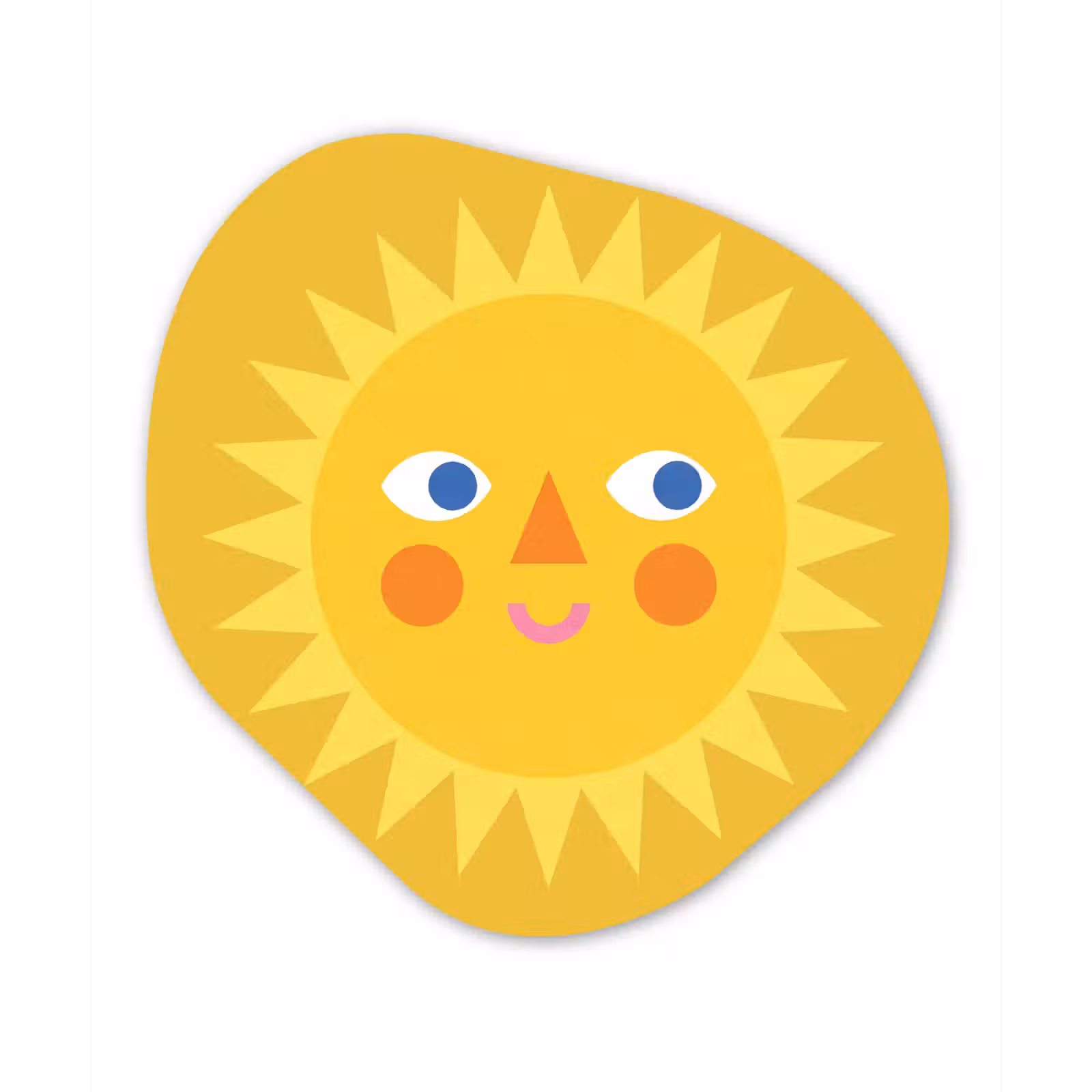 Organic - Forex - Sun - Face - Summer - Illustration - Yellow — 1