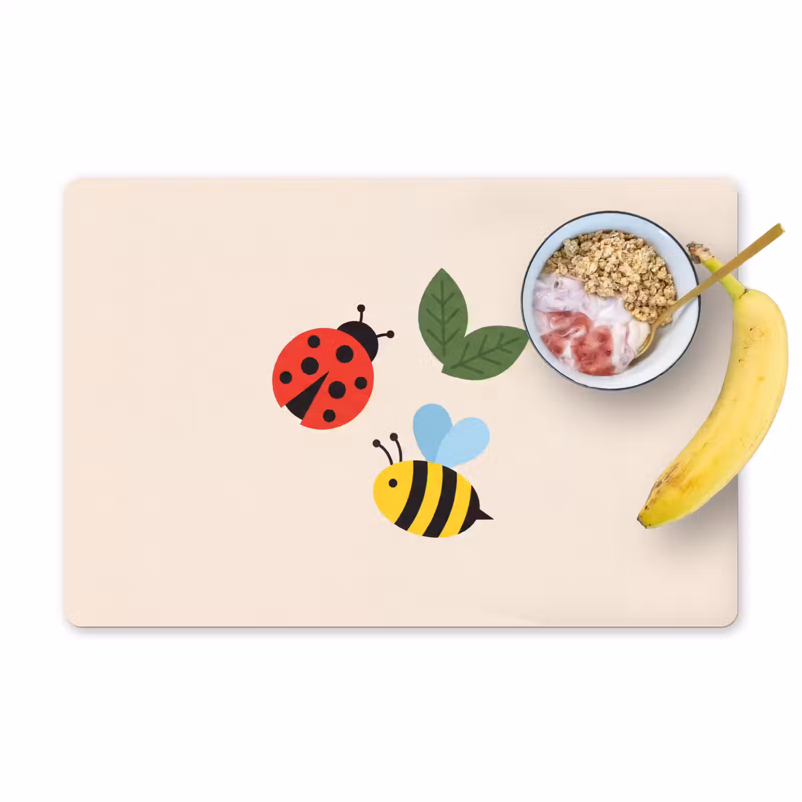 Placemat - 6 pieces - Insect - Leaf - Nature - Playful - Illustration — 1