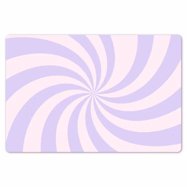 Placemat - 6 pieces - Pattern - Spiral - Abstract - Modern - Purple-Pink — 6