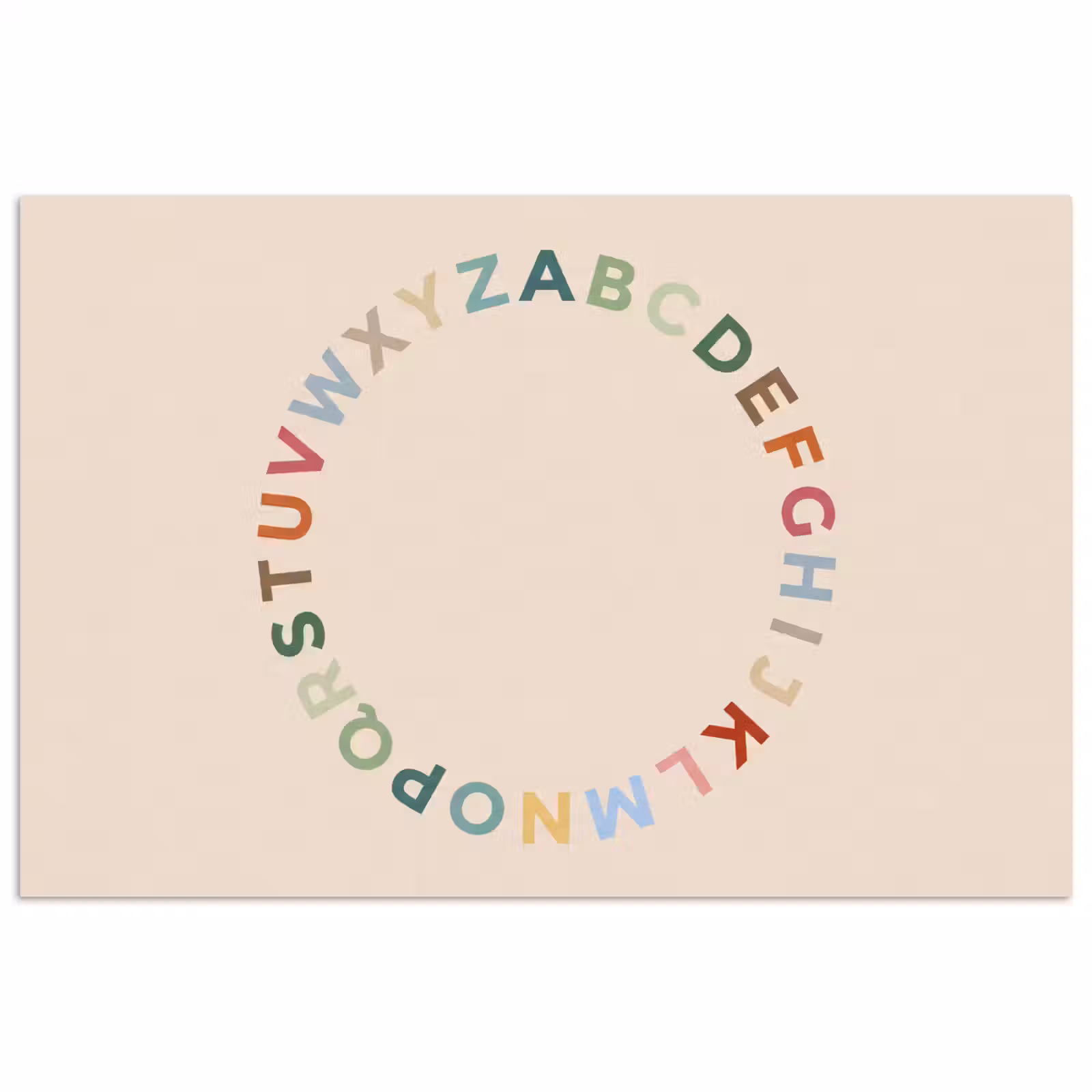 Poster - Alphabet - Circle - Educational - Playful - Colorful — 1