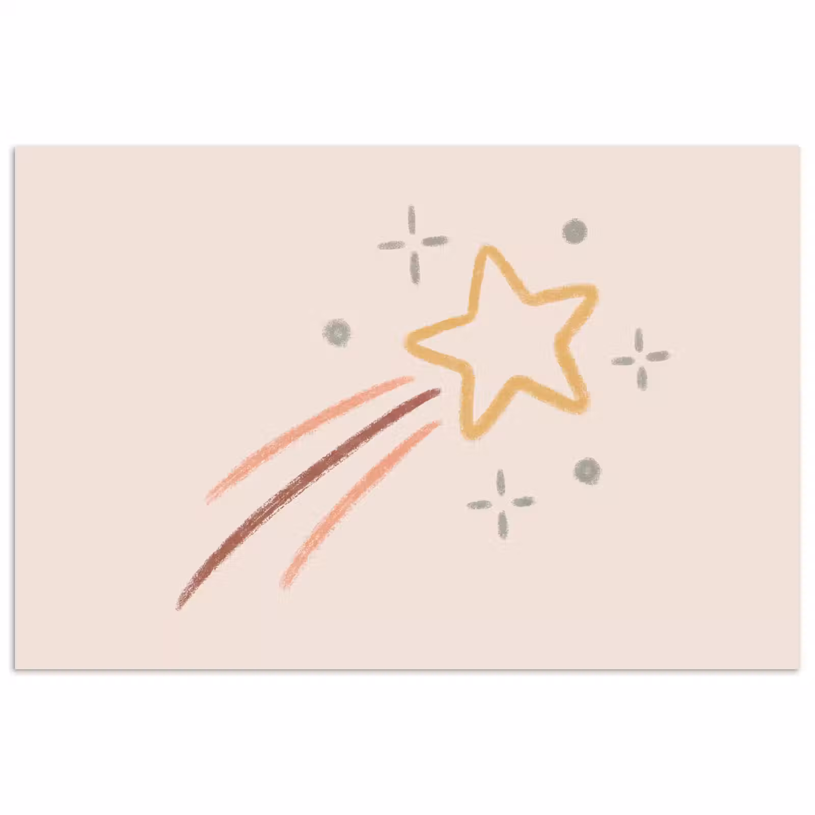 Poster - Star - Falling - Illustration - Pastel — 1