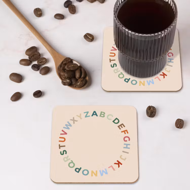 Coaster - Alphabet - Circle - Educational - Playful - Colorful — 4