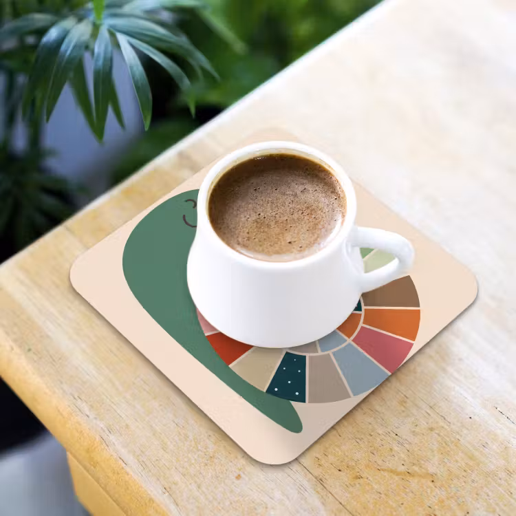 Coaster - Animals - Snail - Colorful - Illustration — 3