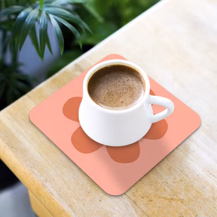 Coaster - Flowers - Cartoon - Child - Pink — 3