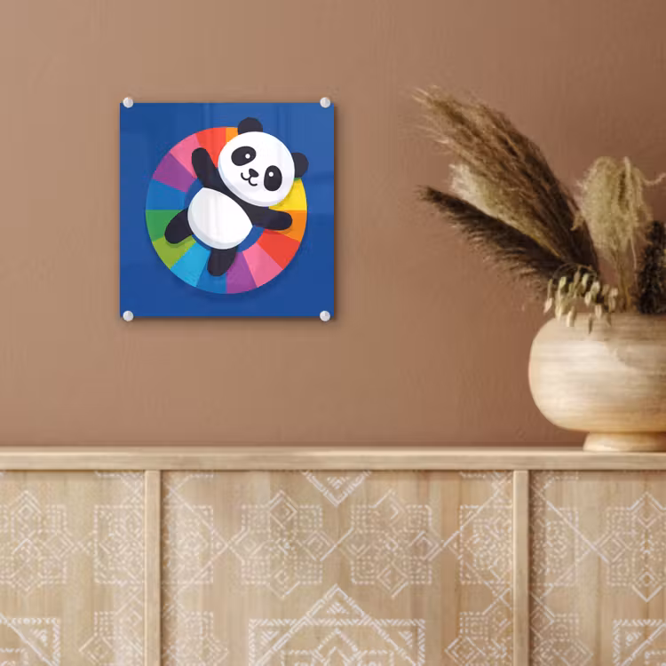 Glass Print - Animals - Cartoon - Colorful - Modern - Playful — 6