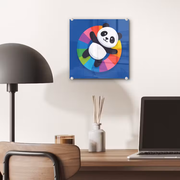 Glass Print - Animals - Cartoon - Colorful - Modern - Playful — 7