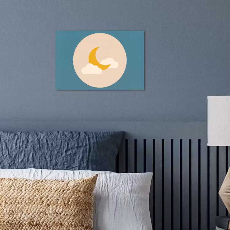 Poster - Moon - Clouds - Nature - Abstract - Yellow — 3