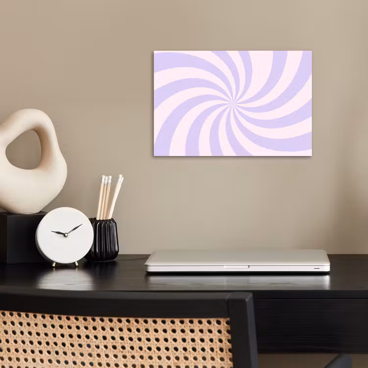 Poster - Pattern - Spiral - Abstract - Modern - Purple-Pink — 2