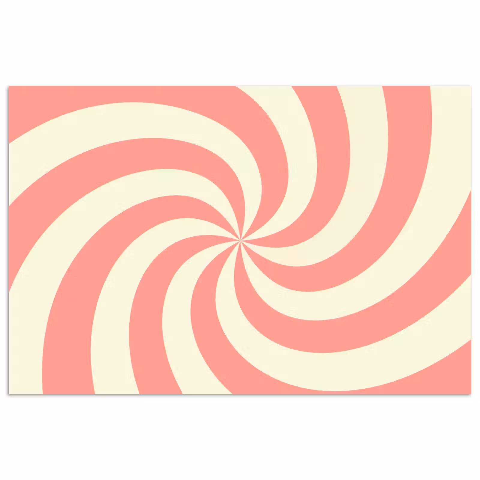 Poster - Spiral - Pattern - Abstract - Pink - Beige — 1