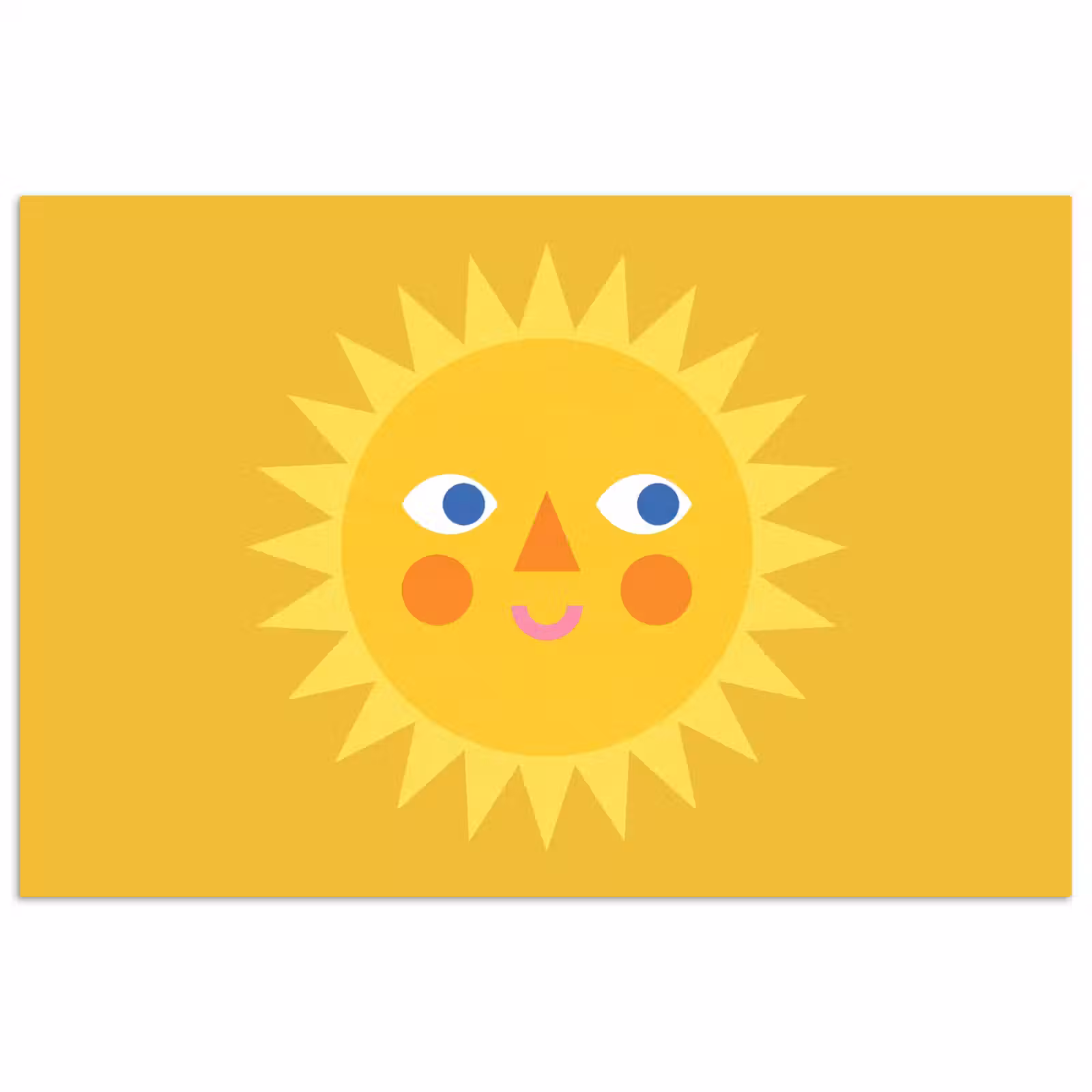 Poster - Sun - Face - Summer - Illustration - Yellow — 1