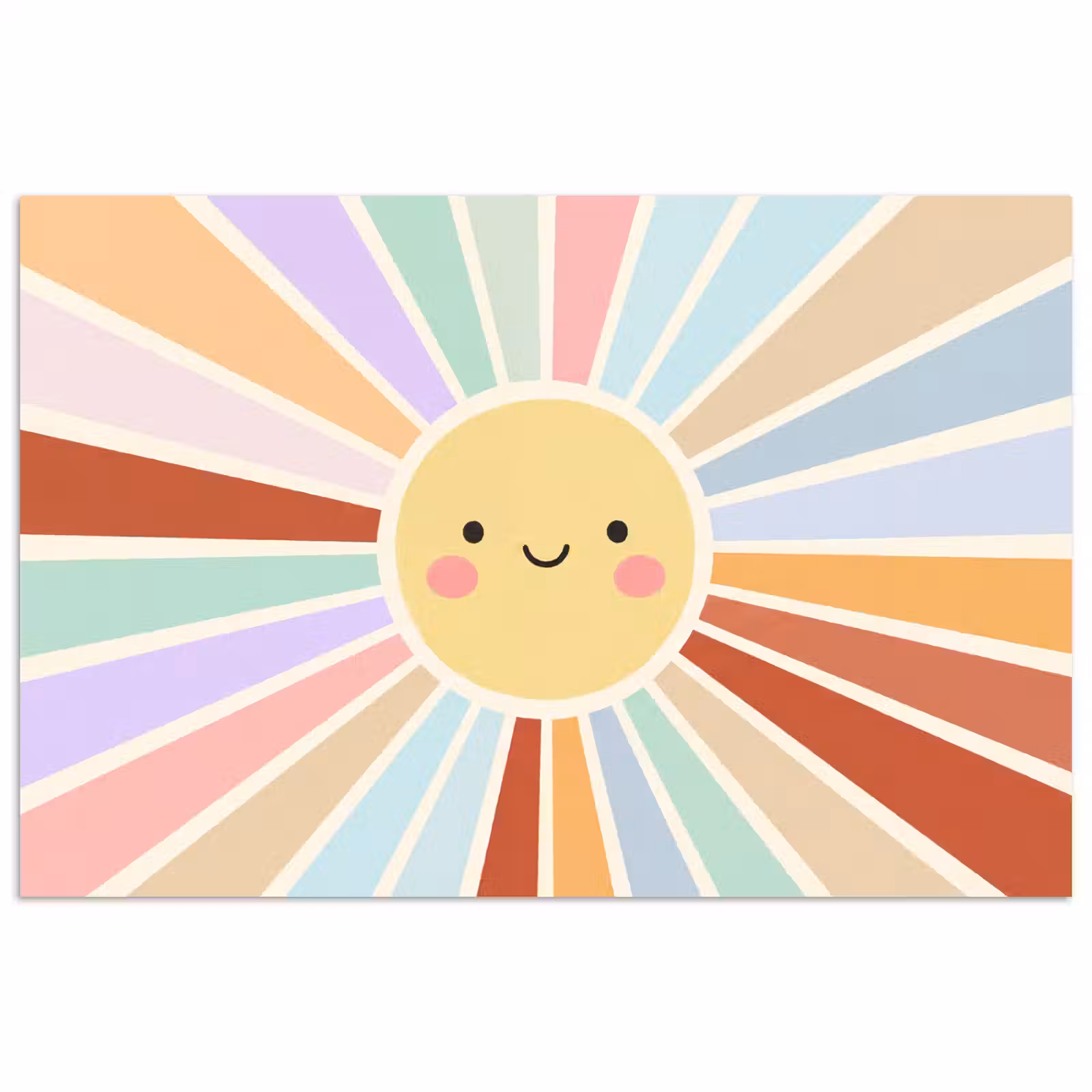 Poster - Sun - Rays - Cheerful - Colorful - Abstract — 1